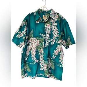 Vintage Kahala Hawaiian Floral Shirt XL Cotton Print